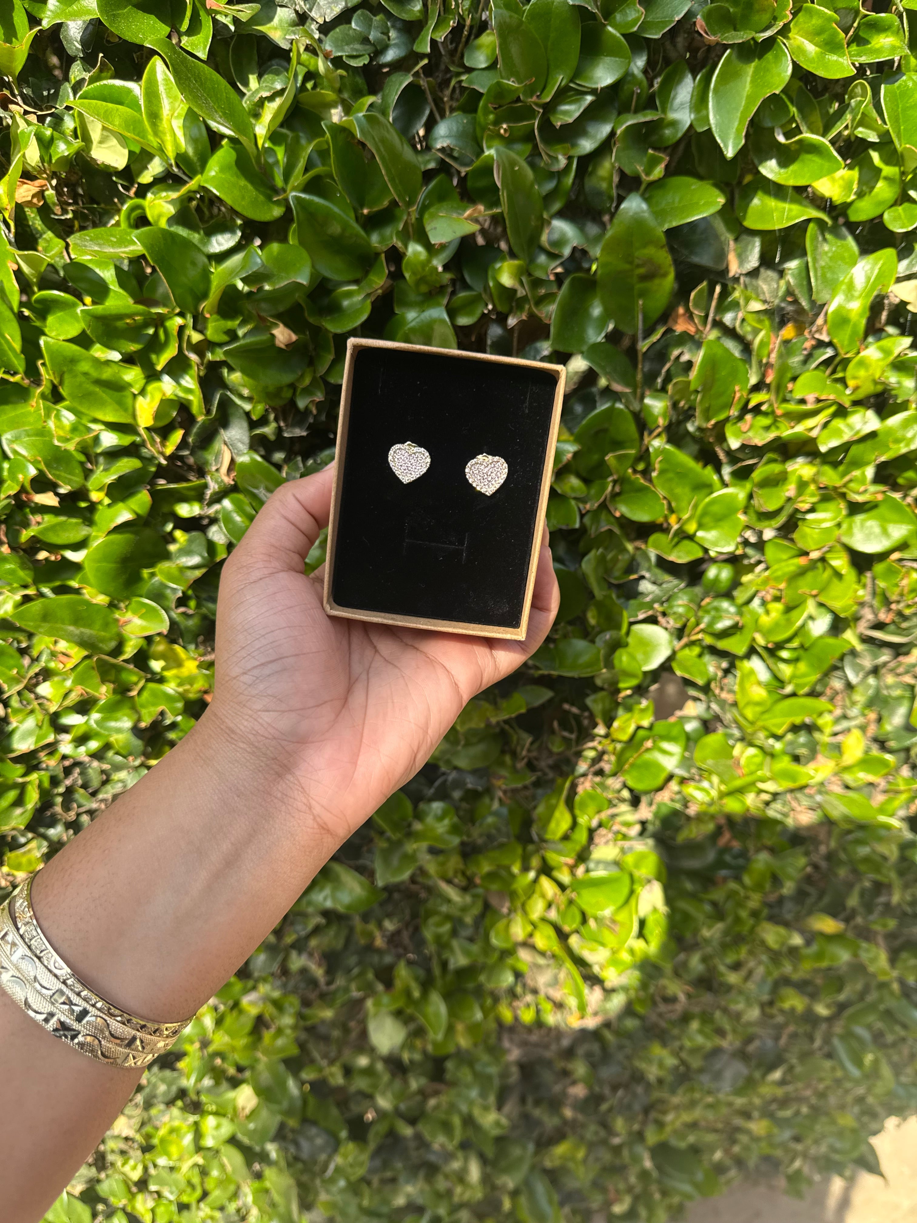 Pink Heart Earrings