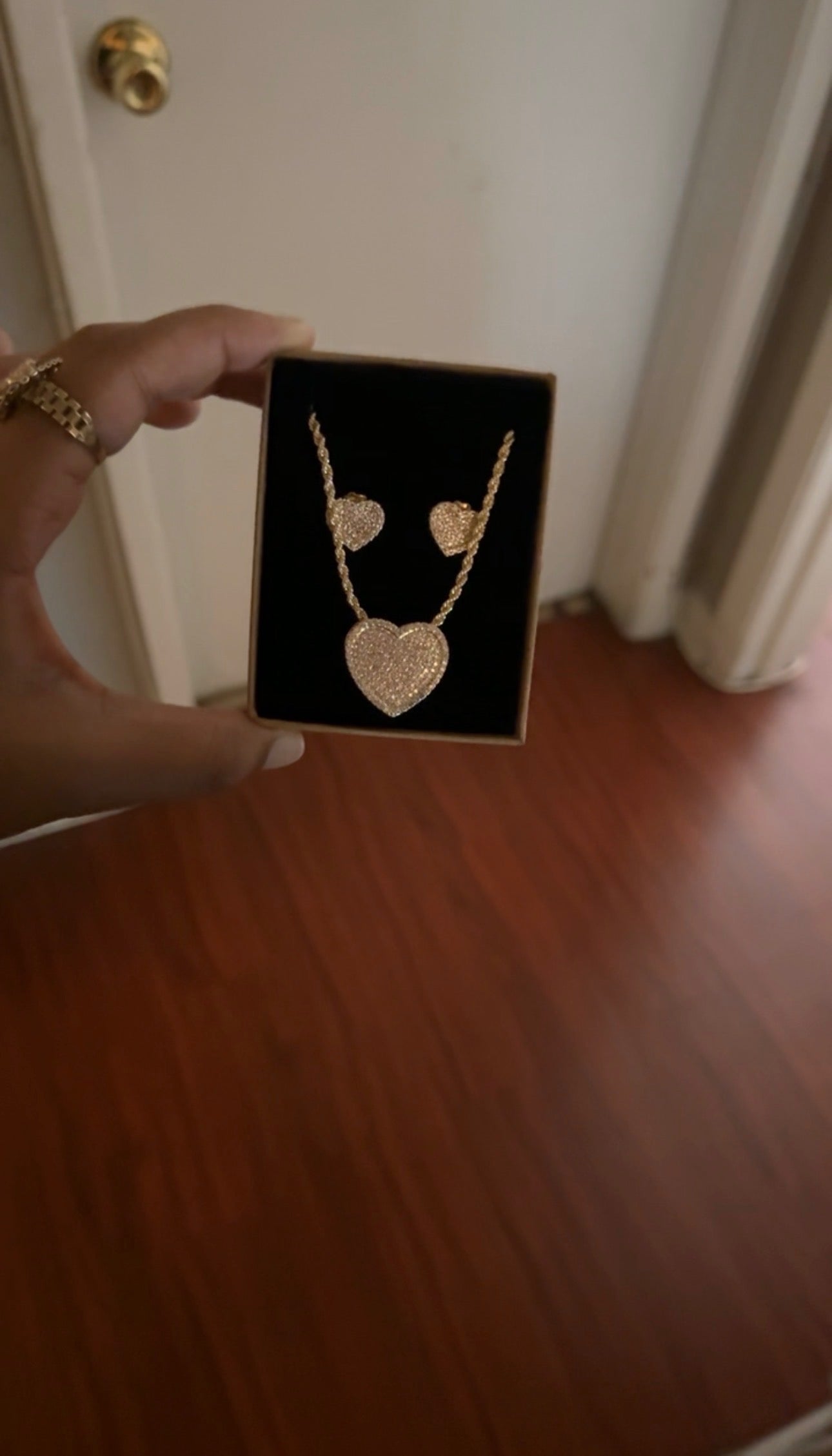 Pink and White Diamond Set