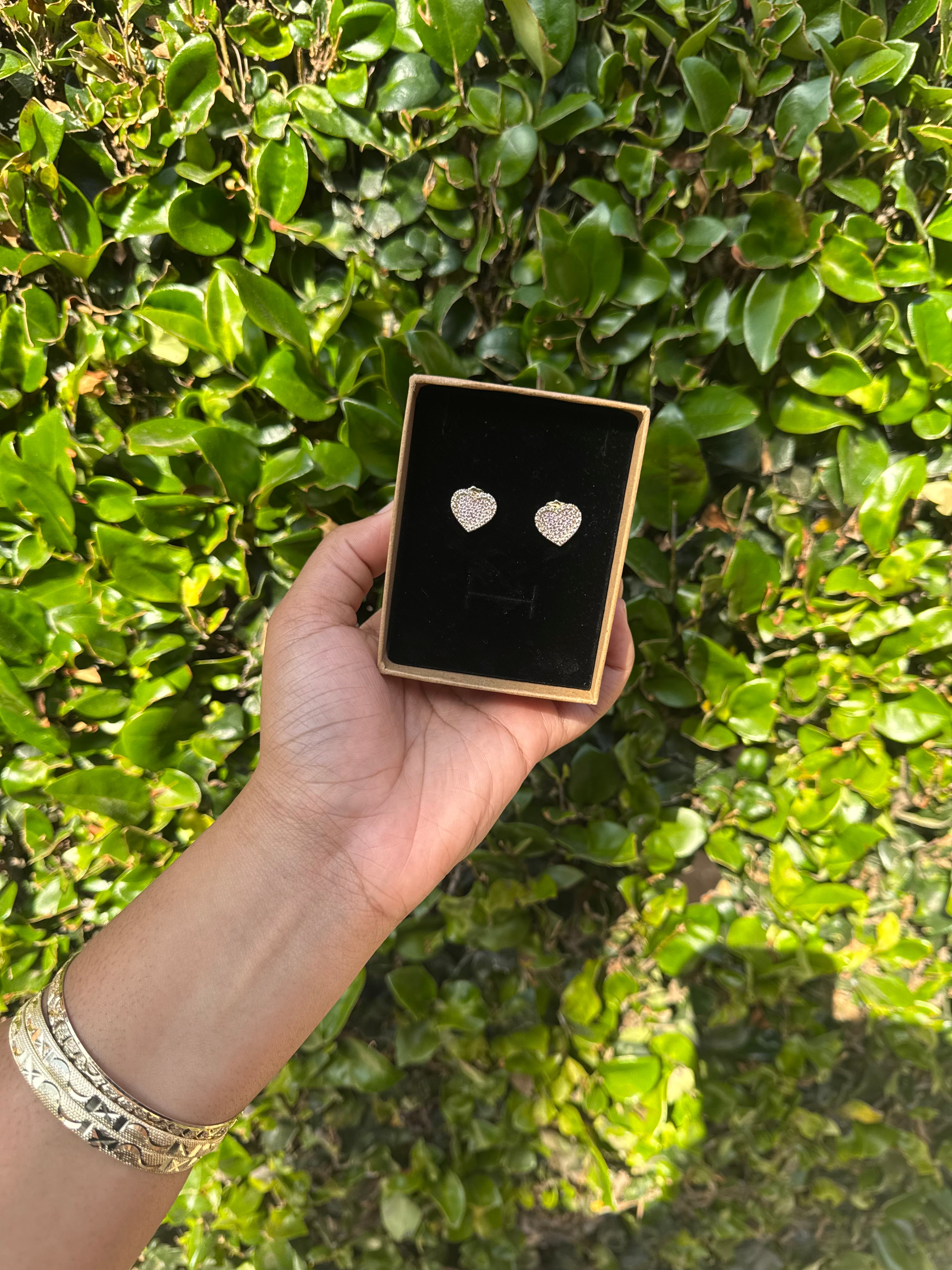 Pink Heart Earrings