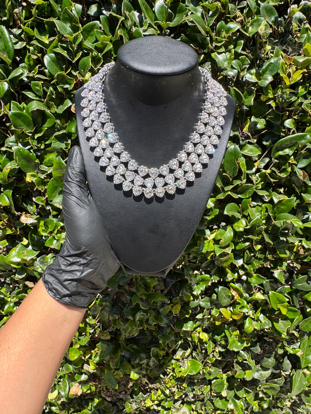 Heart Tennis Necklace