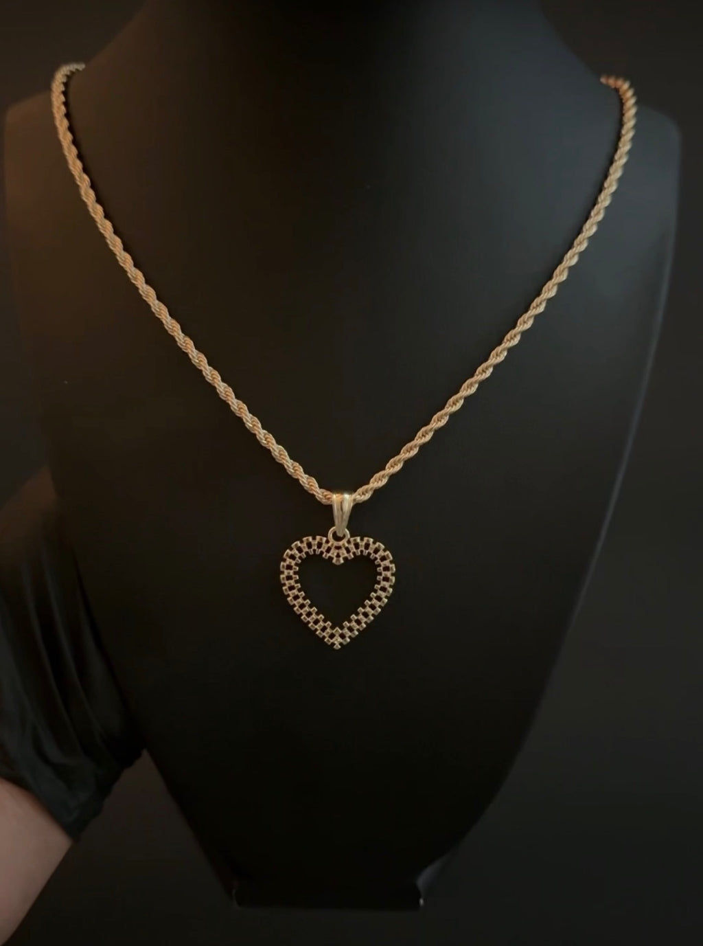 Regular Rollie Heart Chain