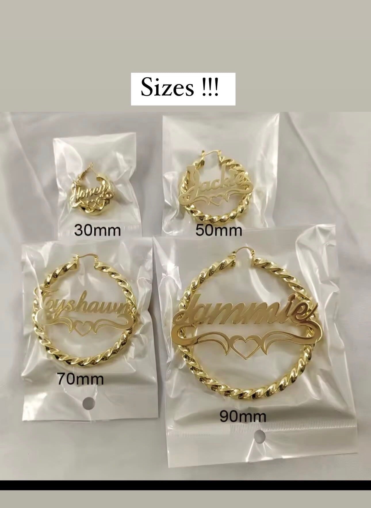 Custom butterfly Hoops
