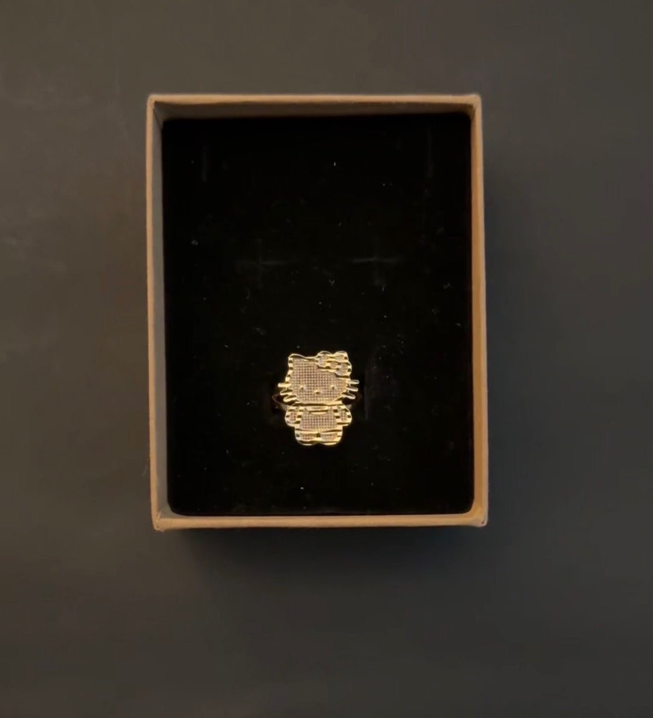 Gold Cut Hello Kitty